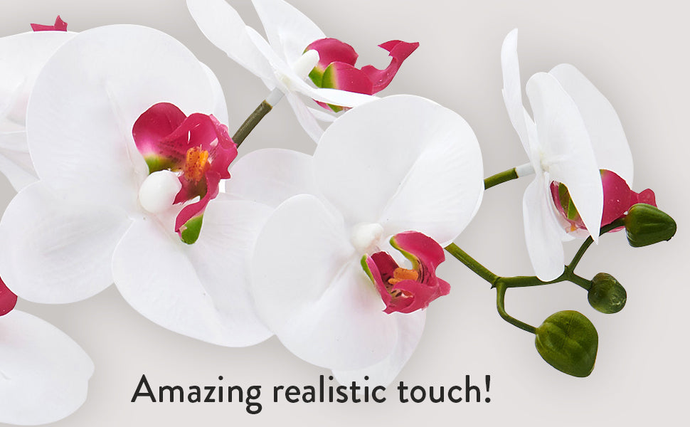 This gorgeous 33cm Artificial Phalaenopsis Orchid Arrangement with Vase is perfect for your Christmas decor. Double Cart provides Best products for your home in Nashville, TN.