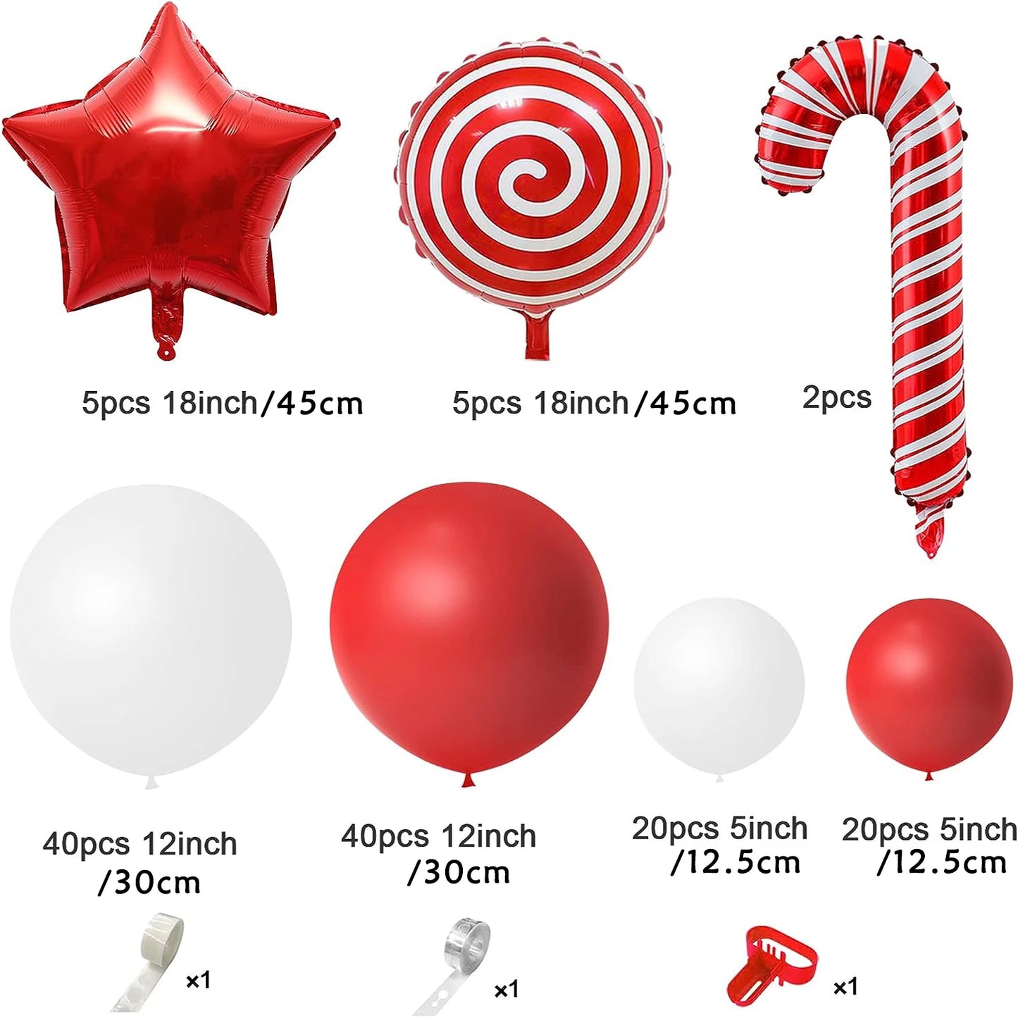 This Christmas-themed balloon arch kit features a festive red cane lollipop design, perfect for adding a touch of holiday cheer to any event. Double Cart provides Best products for your home in Indianapolis, IN.