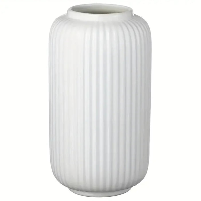 White Ceramic Decorative Vase for Living Room