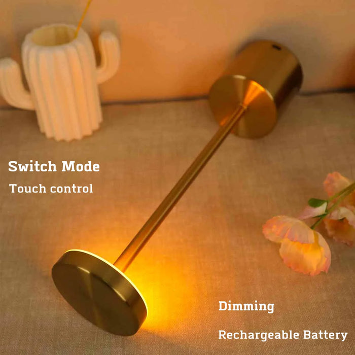 LED Rechargeable Touch Table Lamp with 3 Color Temperatures