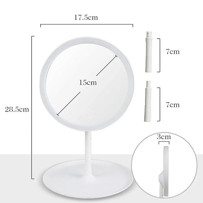 Makeup Mirror With Detachable Base