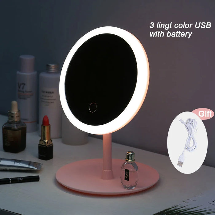 Makeup Mirror With Detachable Base