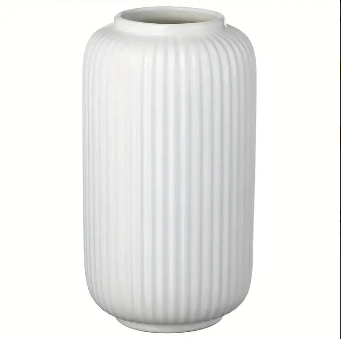 White Ceramic Decorative Vase for Living Room