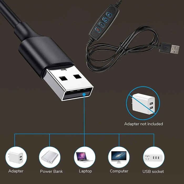 Adjustable LED Desk Lamp with Clip