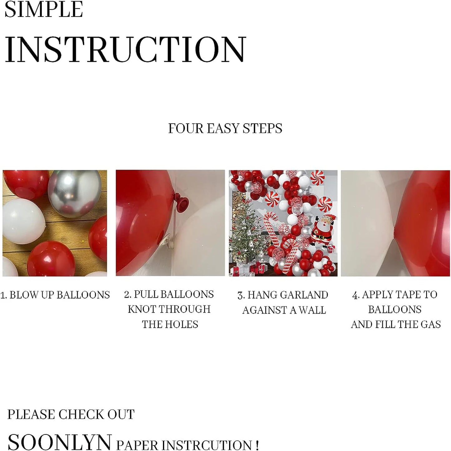 Make your 2025 Christmas celebrations extra special with this delightful balloon chain set featuring Santa Claus, candy cane, and lollipop balloons. Double Cart provides Best products for your home in Denver, CO.