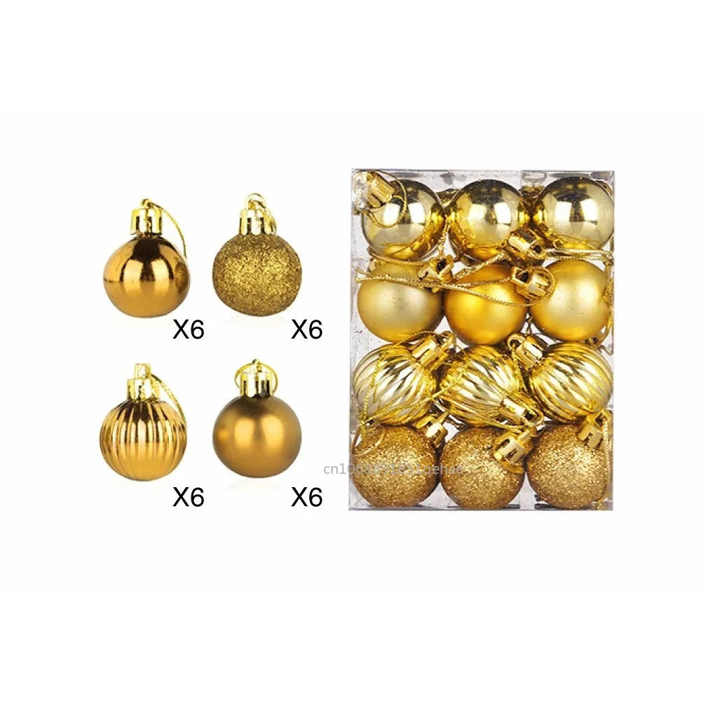 This set of 24 Plastic Christmas Balls Ornaments is perfect for adding a touch of glamour to your holiday decor! The balls come in a stylish combination of gold, red, and pink, giving your tree a festive and elegant look. Double Cart provides Best products for your home in Cleveland, OH.