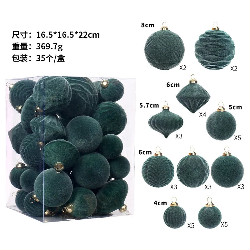 These 35 pieces of velvet Christmas tree ball ornaments are perfect for adding a touch of elegance to your holiday decor. Double Cart provides Best products for your home in Cleveland, OH.