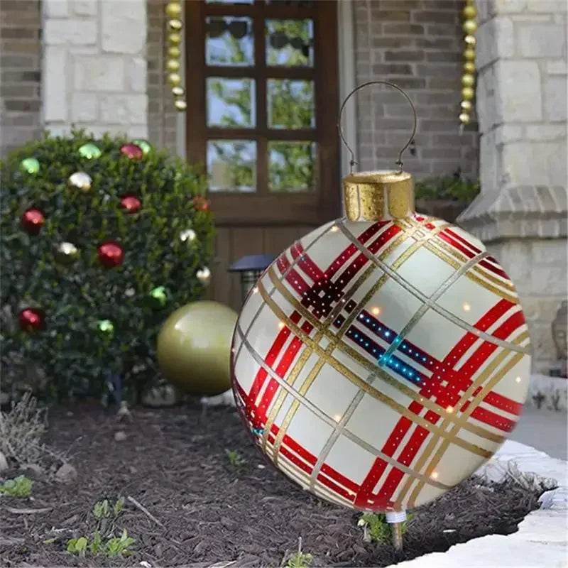 This 60cm Giant Outdoor Christmas Inflatable Decorated Ball is the perfect addition to your holiday decor! Made of high-quality PVC material, this festive ball comes with 21pcs of Xmas tree decorations toy balls included, ensuring your Christmas setup is complete and ready to spread joy. Double Cart provides Best products for your home in Denver, CO.