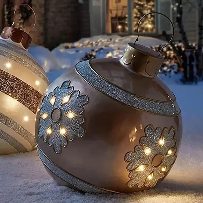 This 60cm Giant Outdoor Christmas Inflatable Decorated Ball is the perfect addition to your holiday decor! Made of high-quality PVC material, this festive ball comes with 21pcs of Xmas tree decorations toy balls included, ensuring your Christmas setup is complete and ready to spread joy. Double Cart provides Best products for your home in Raleigh, NC.