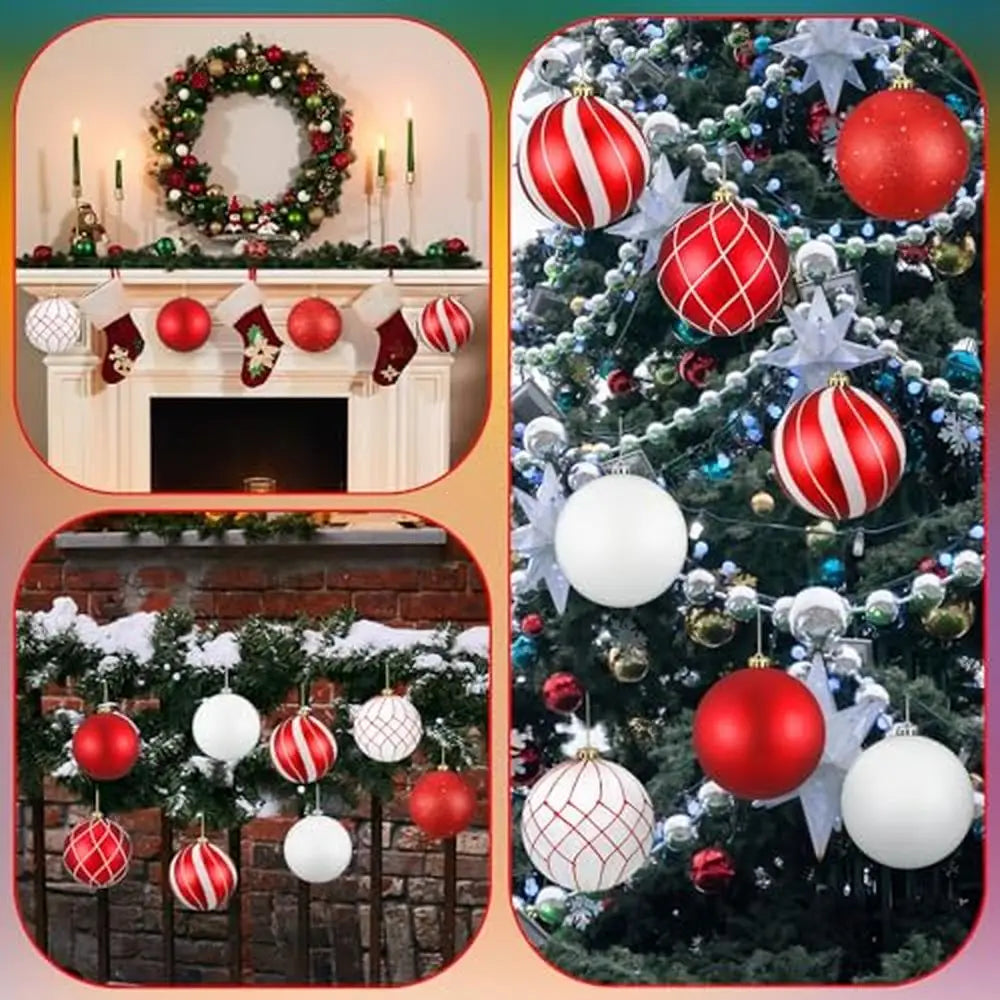 Get ready to add some sparkle to your holiday decor with this set of 8 Large Glitter Plastic Christmas Ball Ornaments. Double Cart provides Best products for your home in Jacksonville, FL.