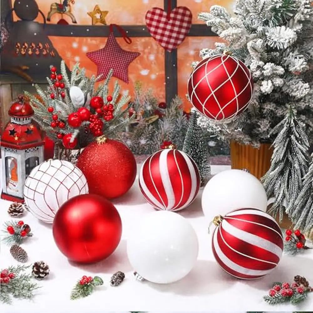 Get ready to add some sparkle to your holiday decor with this set of 8 Large Glitter Plastic Christmas Ball Ornaments. Double Cart provides Best products for your home in Orlando, FL.