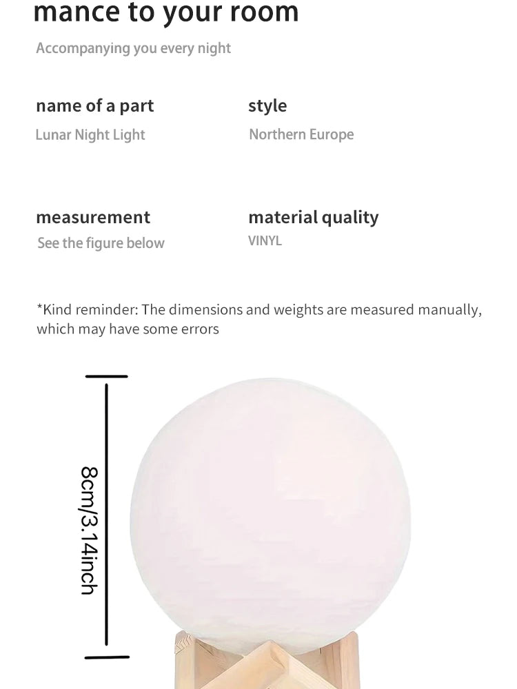 Introducing the 8cm DIY Planet Lamp Moon Night Light with Stand - the perfect creative gift for art enthusiasts and night light lovers alike. Double Cart provides Best products for your home in Atlanta, GA.