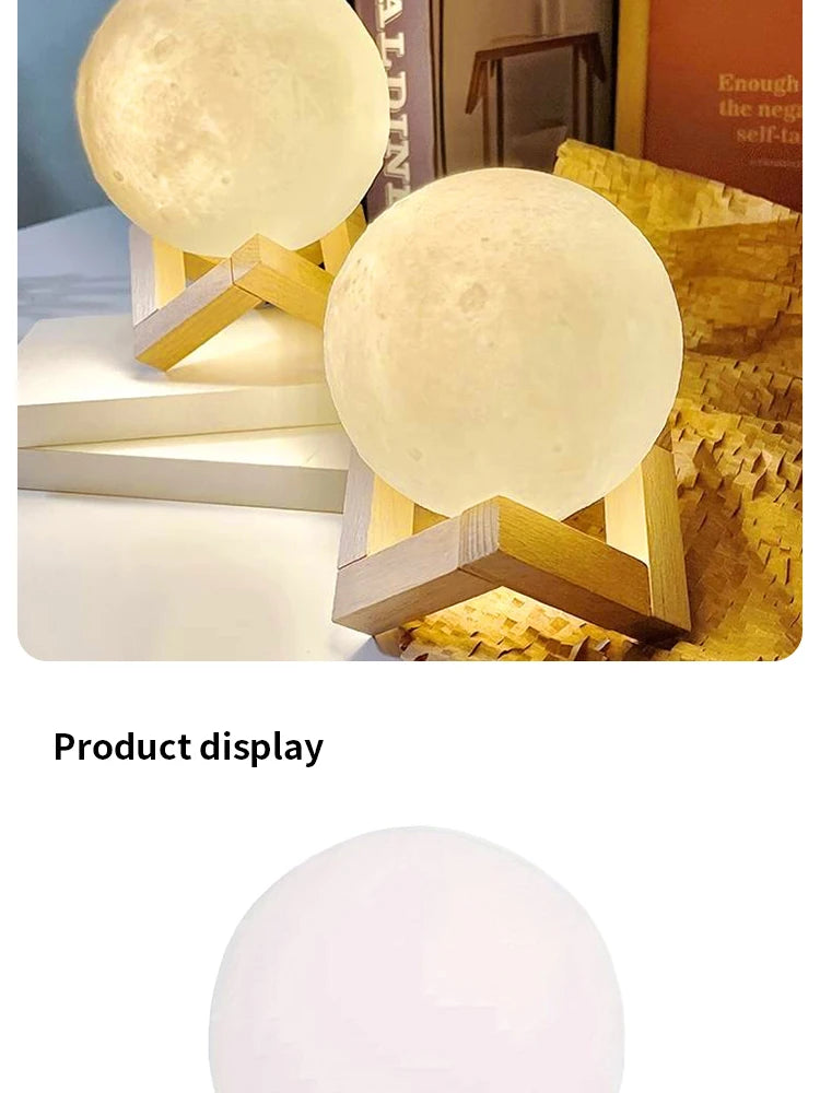 Introducing the 8cm DIY Planet Lamp Moon Night Light with Stand - the perfect creative gift for art enthusiasts and night light lovers alike. Double Cart provides Best products for your home in Dallas, TX.