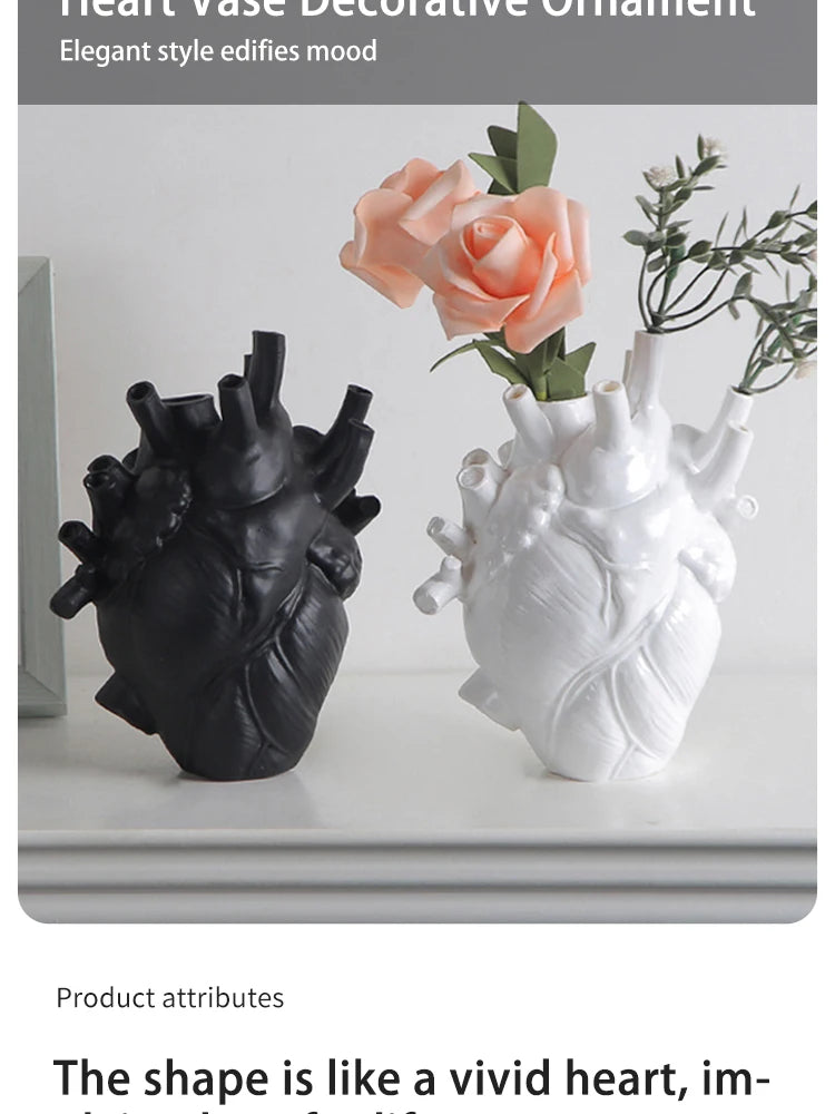 Introducing the Simulation Heart Vase - an anatomical heart vase sculpture crafted in resin, perfect as a unique decorative teaching tool and home decor piece. Double Cart provides Best products for your home in Houston, TX.