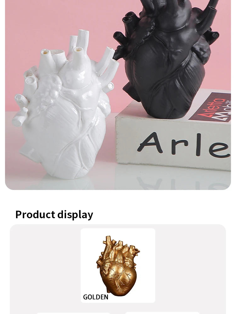 Introducing the Simulation Heart Vase - an anatomical heart vase sculpture crafted in resin, perfect as a unique decorative teaching tool and home decor piece. Double Cart provides Best products for your home in Indianapolis, IN.