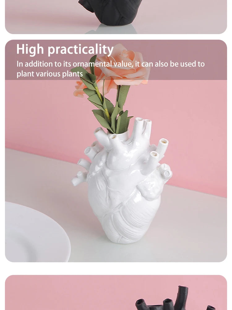 Introducing the Simulation Heart Vase - an anatomical heart vase sculpture crafted in resin, perfect as a unique decorative teaching tool and home decor piece. Double Cart provides Best products for your home in Minneapolis, MN.