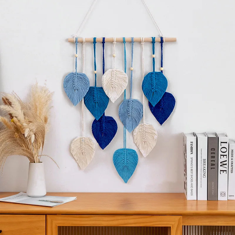 Enhance your living space with a touch of bohemian charm with this exquisite Bohemian Cotton Rope Macrame Leaf Ornament Wall Decoration. Double Cart provides Best products for your home in San Francisco, CA.