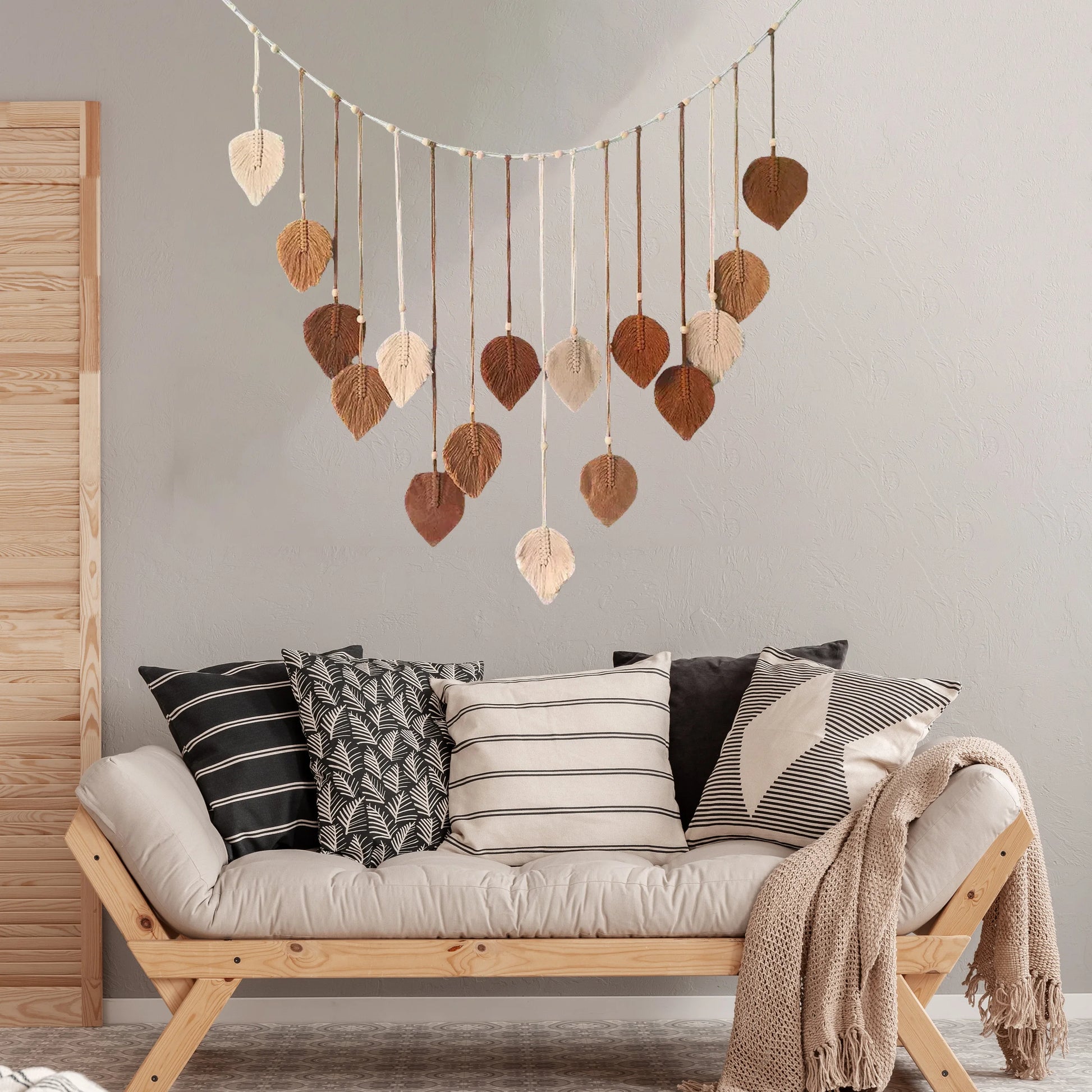 Introducing our Boho Macrame Leaf Wall Hanging Decor, a beautiful addition to elevate your living room or bedroom. Double Cart provides Best products for your home in Houston, TX.