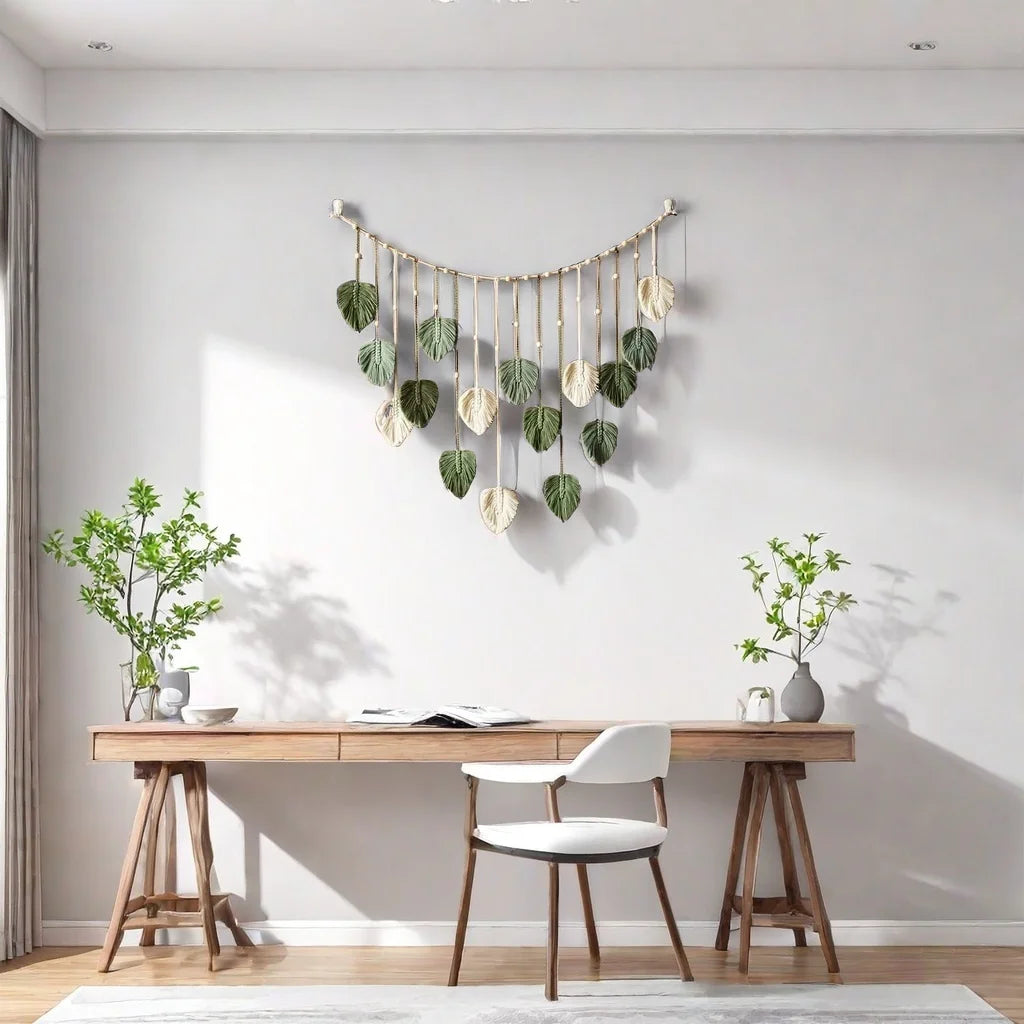 Introducing our Boho Macrame Leaf Wall Hanging Decor, a beautiful addition to elevate your living room or bedroom. Double Cart provides Best products for your home in Indianapolis, IN.