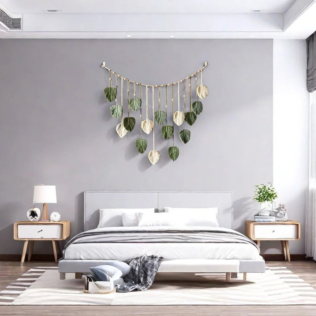 Introducing our Boho Macrame Leaf Wall Hanging Decor, a beautiful addition to elevate your living room or bedroom. Double Cart provides Best products for your home in San Francisco, CA.