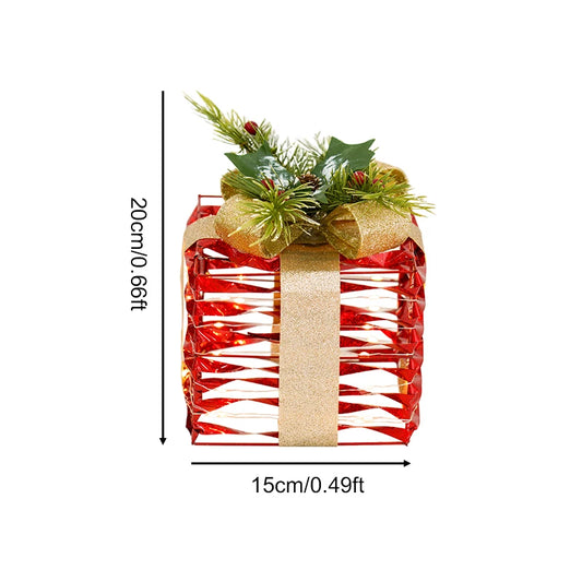 Add a touch of luxury and warmth to your holiday decor with the Angela Flower Warm Light Color Strip Pine Needles Decor SD-88098 Christmas Ornament Gift Box. Double Cart provides Best products for your home in New York, NY.