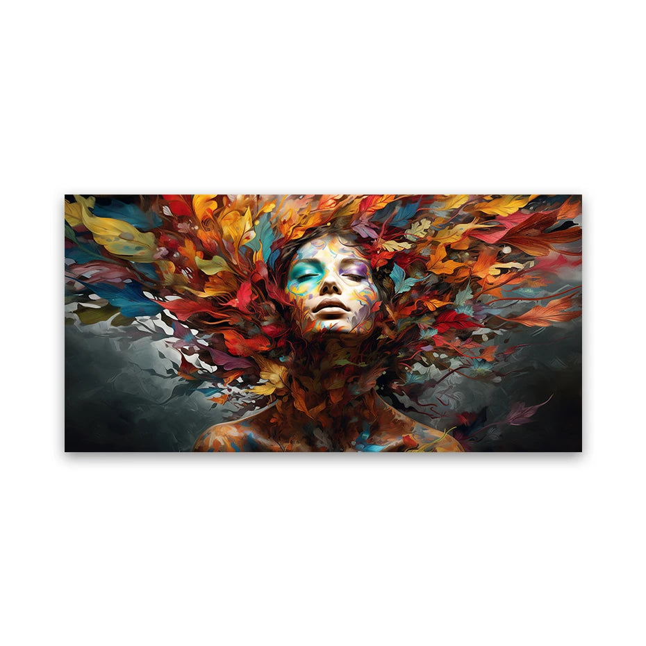 Introducing our vibrant Colourful Leaves Woman canvas print, designed to add a touch of modern style to your home decor. Double Cart provides Best products for your home in Cleveland, OH.