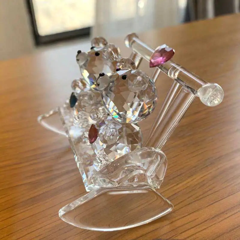 Celebrate love with this exquisite Crystal Couple Bear Figurine, a charming glass animal car ornament perfect for Valentine's Day gifts. Double Cart provides Best products for your home in Minneapolis, MN.