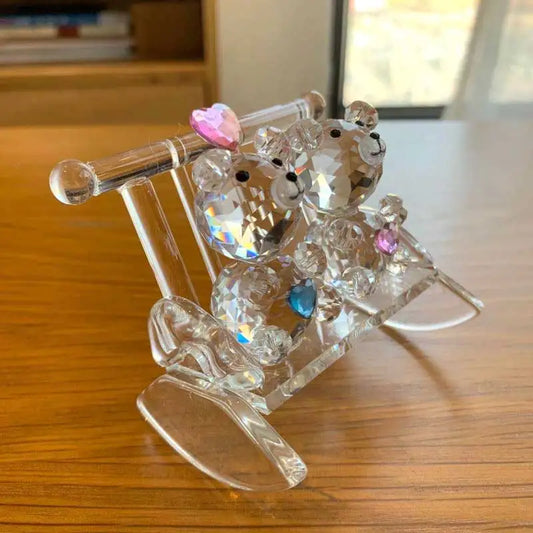 Celebrate love with this exquisite Crystal Couple Bear Figurine, a charming glass animal car ornament perfect for Valentine's Day gifts. Double Cart provides Best products for your home in Portland, OR.