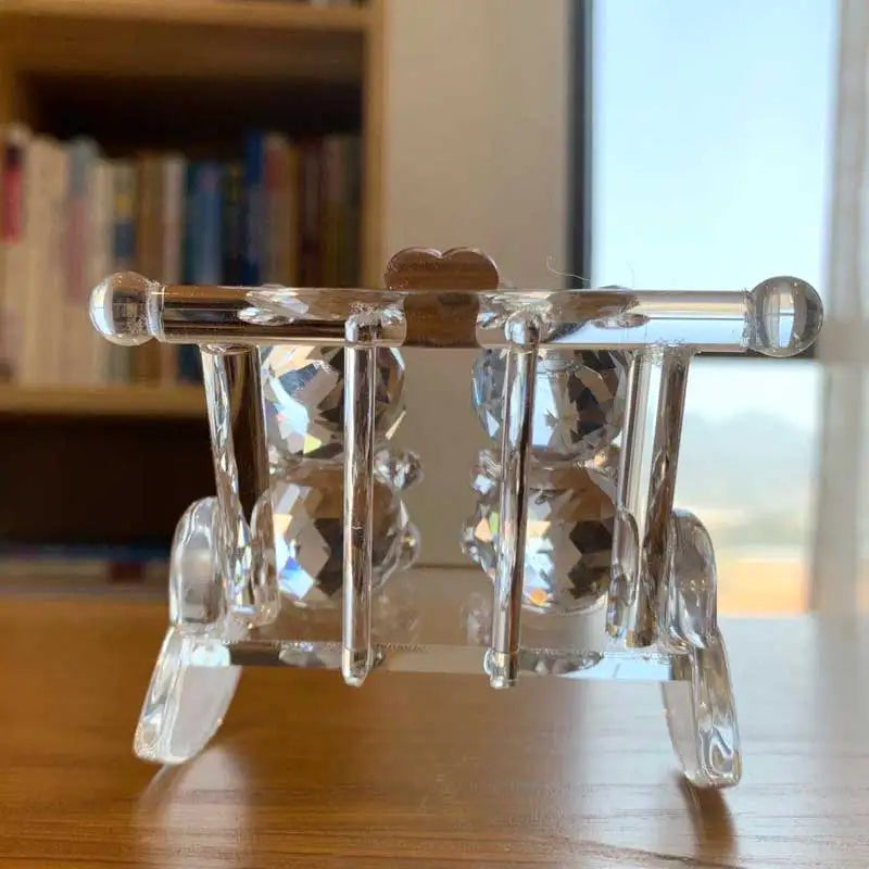 Celebrate love with this exquisite Crystal Couple Bear Figurine, a charming glass animal car ornament perfect for Valentine's Day gifts. Double Cart provides Best products for your home in Raleigh, NC.