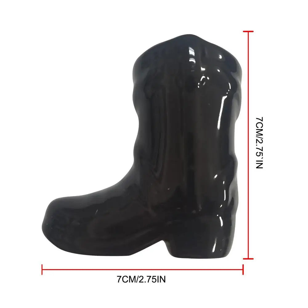 Introducing the Cowboy Boot Ceramic Match Holder with Igniter - a delightful addition to your home decor for fireplace and kitchen. Double Cart provides Best products for your home in Cleveland, OH.