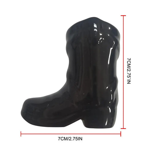 Introducing the Cowboy Boot Ceramic Match Holder with Igniter - a delightful addition to your home decor for fireplace and kitchen. Double Cart provides Best products for your home in Cleveland, OH.