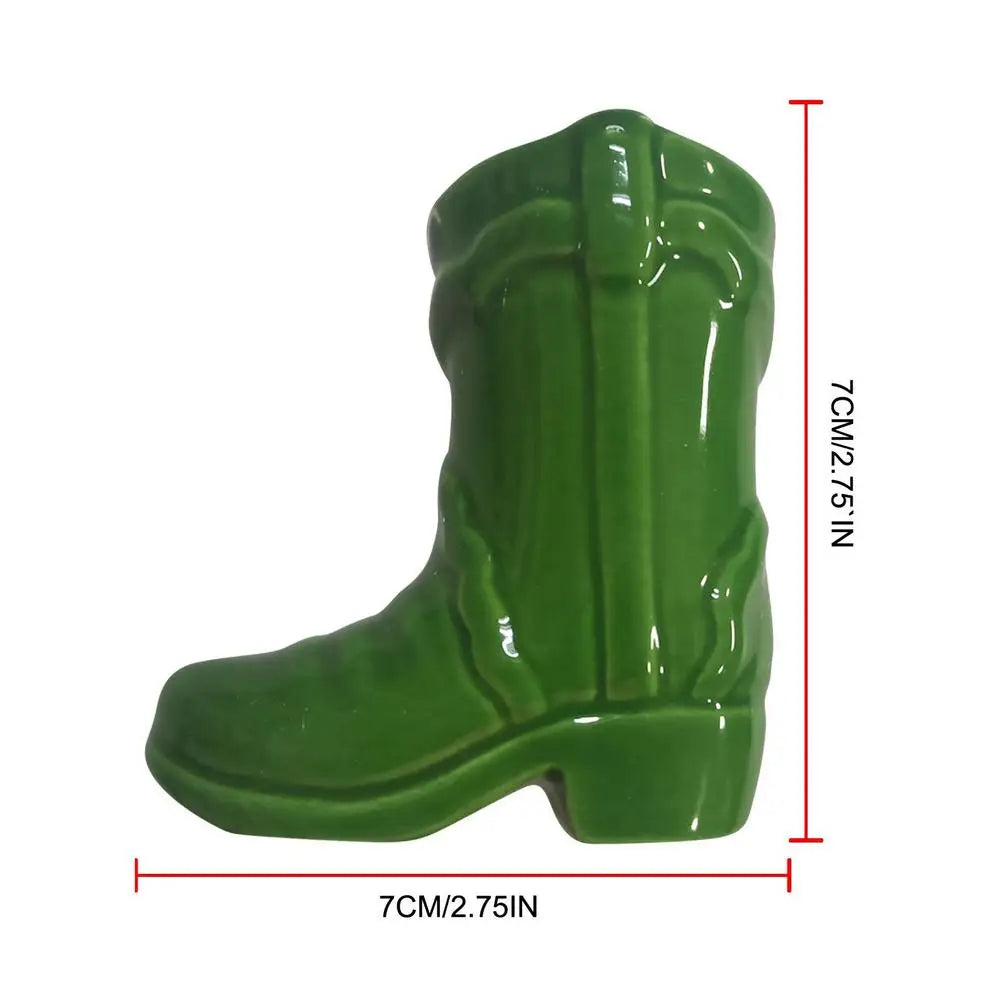 Introducing the Cowboy Boot Ceramic Match Holder with Igniter - a delightful addition to your home decor for fireplace and kitchen. Double Cart provides Best products for your home in San Francisco, CA.