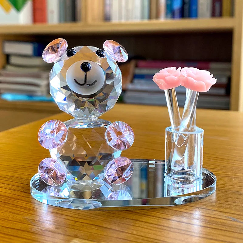Introducing the Handmade Crystal Bear Paperweight u2013 a modern style addition to your home decor that doubles as a functional piece for those who appreciate unique touches. Double Cart provides Best products for your home in Houston, TX.