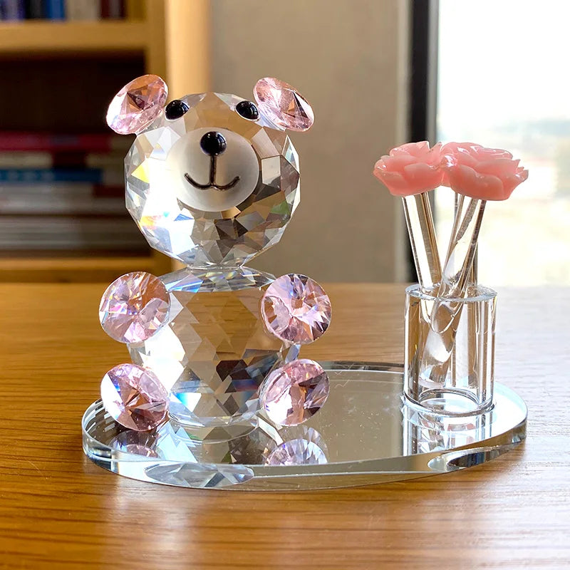 Introducing the Handmade Crystal Bear Paperweight u2013 a modern style addition to your home decor that doubles as a functional piece for those who appreciate unique touches. Double Cart provides Best products for your home in Minneapolis, MN.