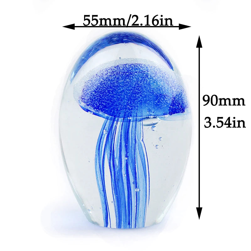 Add a touch of whimsy and elegance to your living space with this stunning Handmade Glass Jellyfish Figurine. Double Cart provides Best products for your home in Charlotte, NC.