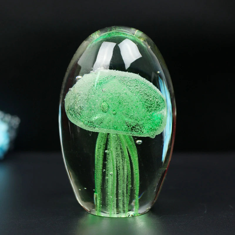 Add a touch of whimsy and elegance to your living space with this stunning Handmade Glass Jellyfish Figurine. Double Cart provides Best products for your home in Chicago, IL.
