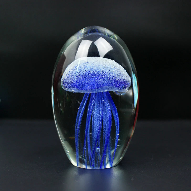 Add a touch of whimsy and elegance to your living space with this stunning Handmade Glass Jellyfish Figurine. Double Cart provides Best products for your home in Dallas, TX.