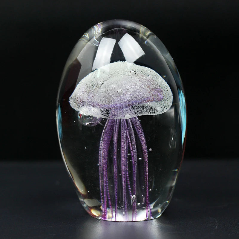 Add a touch of whimsy and elegance to your living space with this stunning Handmade Glass Jellyfish Figurine. Double Cart provides Best products for your home in Seattle, WA.