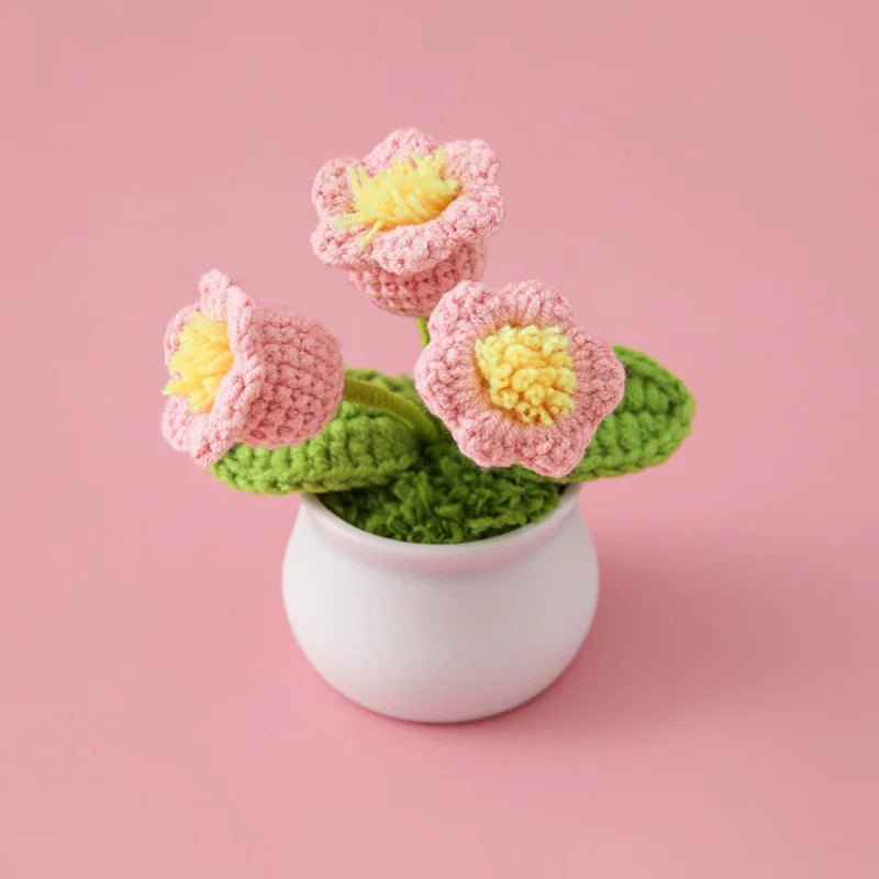 Introducing the Handwoven Mini Potted Flower Ornamental Plant, an adorable addition to your office desk or home du00e9cor! Made with high-quality milk cotton and iron materials, this cute flower bonsai is perfect for adding a touch of charm to any space. Double Cart provides Best products for your home in Atlanta, GA.