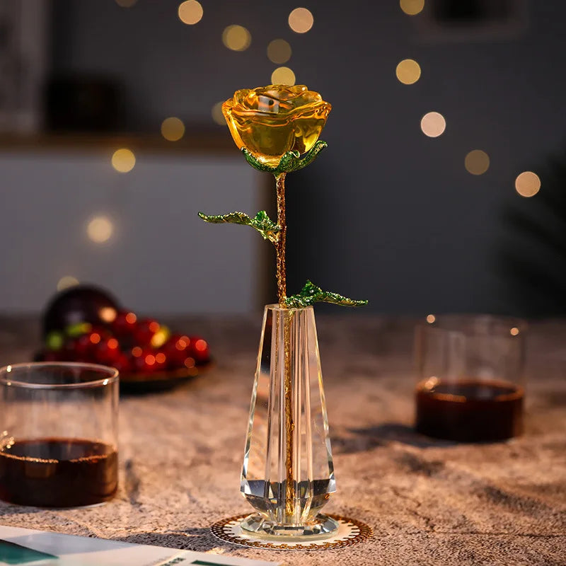 Introducing the exquisite Crystal Glass Rose, a gorgeous piece measuring 240mm in height and 50mm in width and depth. Double Cart provides Best products for your home in Baltimore, MD.