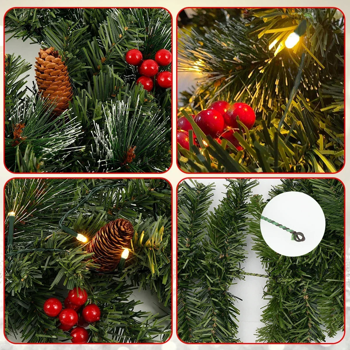 Elevate your Christmas decor with this LED Christmas Rattan Garland that promises to bring a festive and cozy vibe to your home during the holiday season. Double Cart provides Best products for your home in Portland, OR.