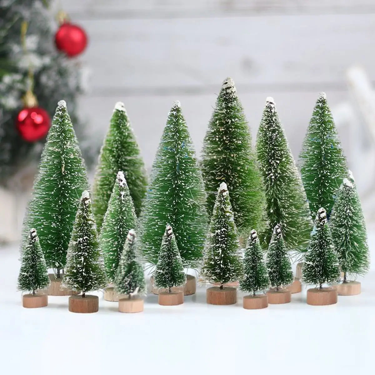 Introducing the charming Mini Wooden Christmas Tree Tabletop Ornament Decor! Handcrafted with care using small sisal pine, this adorable piece adds a touch of festive cheer to any space. Double Cart provides Best products for your home in Denver, CO.