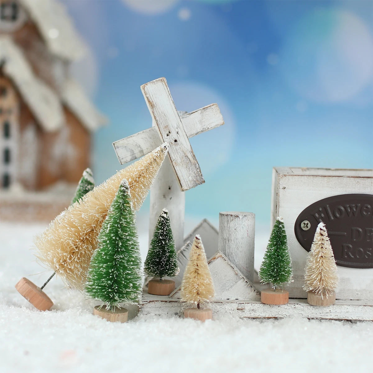 Introducing the charming Mini Wooden Christmas Tree Tabletop Ornament Decor! Handcrafted with care using small sisal pine, this adorable piece adds a touch of festive cheer to any space. Double Cart provides Best products for your home in Jacksonville, FL.