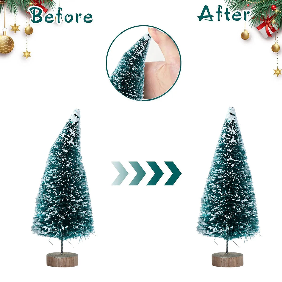 Introducing the charming Mini Wooden Christmas Tree Tabletop Ornament Decor! Handcrafted with care using small sisal pine, this adorable piece adds a touch of festive cheer to any space. Double Cart provides Best products for your home in New York, NY.