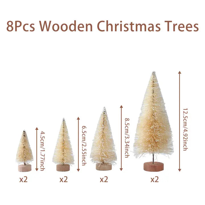 Introducing the charming Mini Wooden Christmas Tree Tabletop Ornament Decor! Handcrafted with care using small sisal pine, this adorable piece adds a touch of festive cheer to any space. Double Cart provides Best products for your home in Orlando, FL.