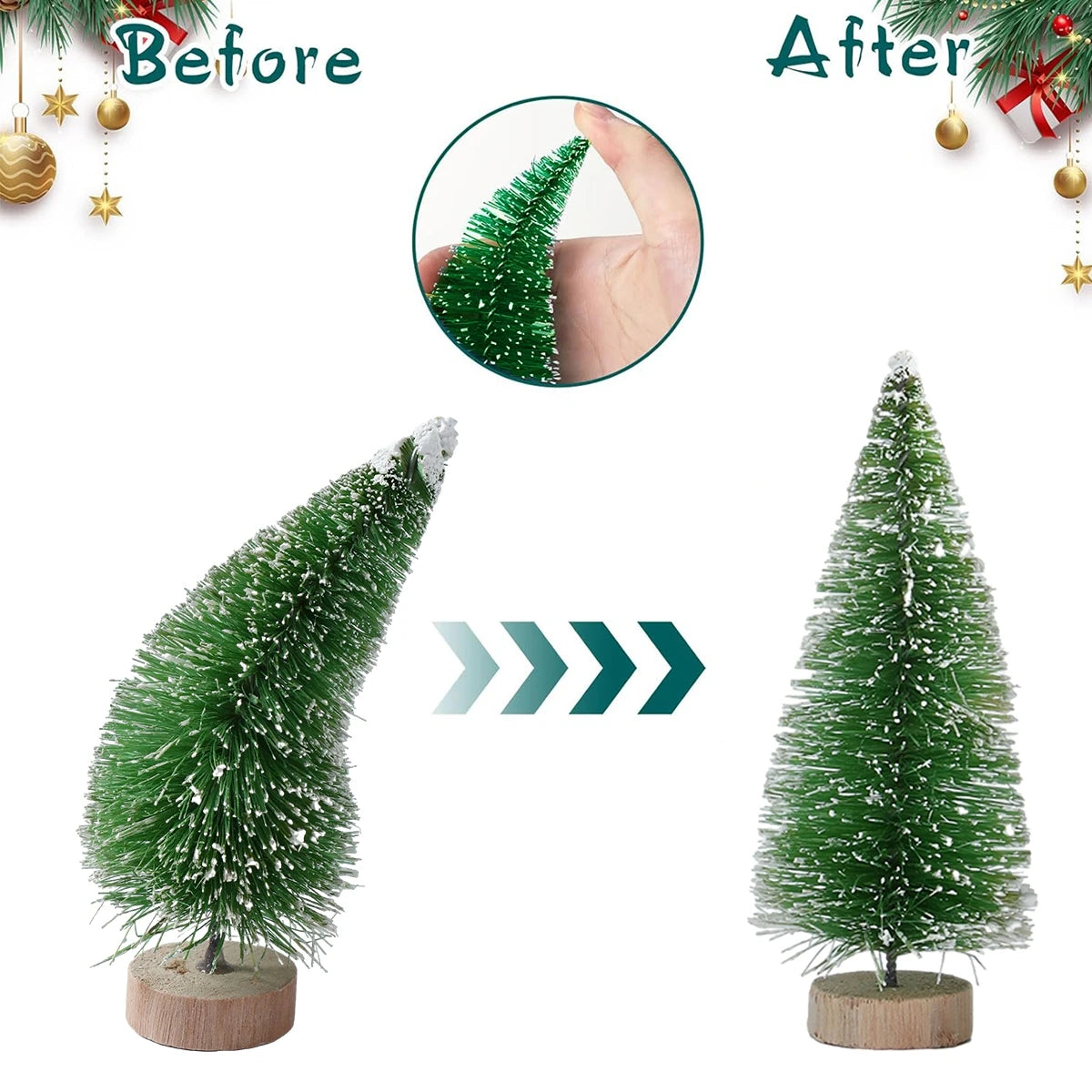 Introducing the charming Mini Wooden Christmas Tree Tabletop Ornament Decor! Handcrafted with care using small sisal pine, this adorable piece adds a touch of festive cheer to any space. Double Cart provides Best products for your home in San Jose, CA.