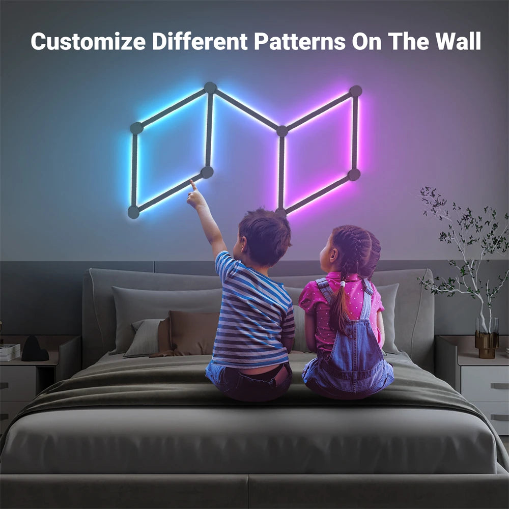 Transform any space into a dynamic and vibrant environment with this RGB Smart Wall Light DIY Kit perfect for gaming setups, bedrooms, or bars. Double Cart provides Best products for your home in New York, NY.