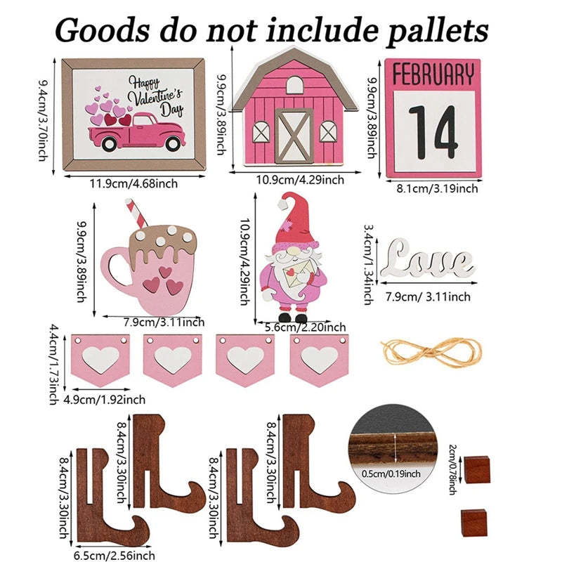 This Rustic Wooden Valentine's Day Tiered Tray Decor Set in a Farmhouse Love Theme is perfect for adding a touch of love to your home decor. Double Cart provides Best products for your home in Cleveland, OH.