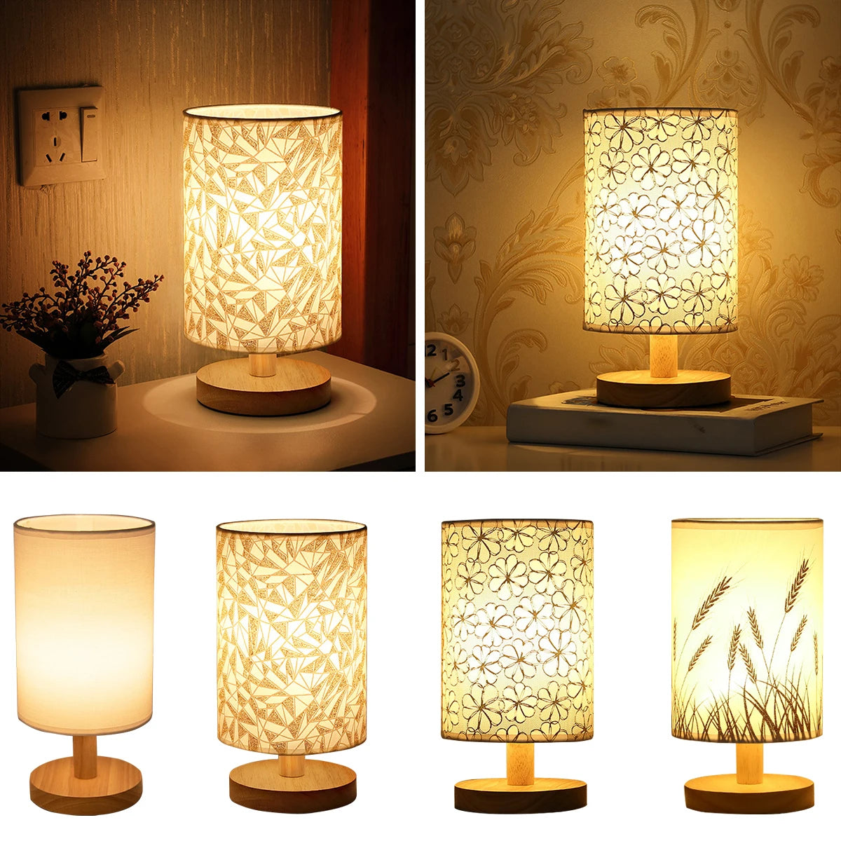 Upgrade your bedroom decor with this stylish USB bedside lamp night light featuring a classic cylinder lamp shade in an elegant ivory color. Double Cart provides Best products for your home in Chicago, IL.