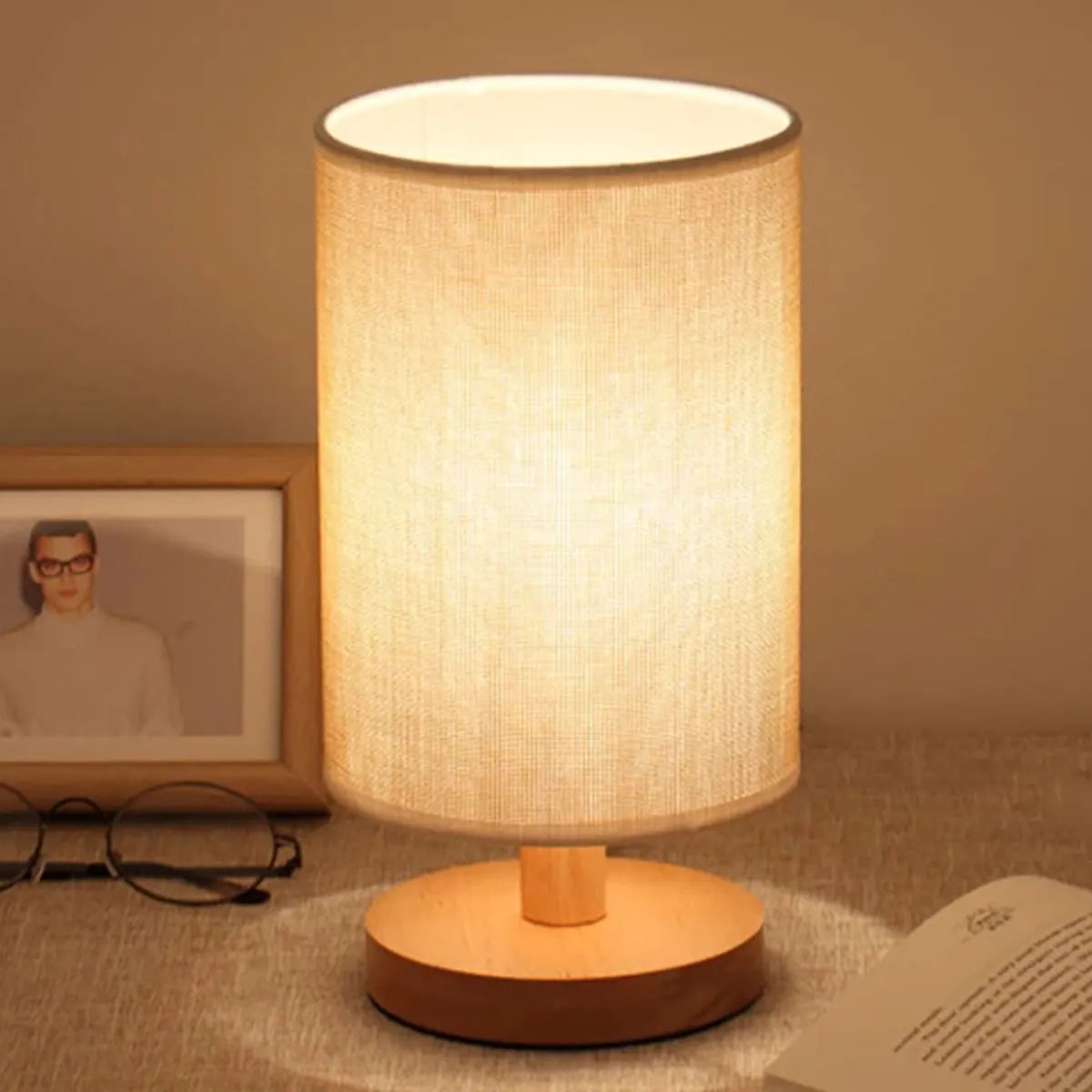 Upgrade your bedroom decor with this stylish USB bedside lamp night light featuring a classic cylinder lamp shade in an elegant ivory color. Double Cart provides Best products for your home in San Jose, CA.